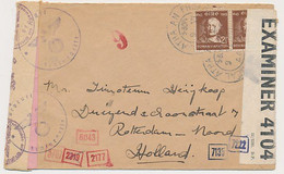 3 X Censored Cover Ireland - Rotterdam The Netherlands 1944 - WWII - Lettres & Documents