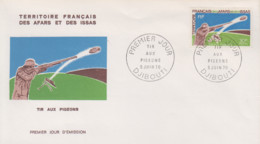 Enveloppe  FDC   1er  Jour  TERRITOIRE  FRANCAIS  Des  AFARS  Et  ISSAS     Tir  Aux  Pigeons     1970 - Sonstige & Ohne Zuordnung