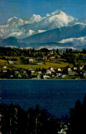 GENEVE      ( SUISSE )     LE MONT-BLANC ET LE COTEAU DE COLOGNY - Cologny