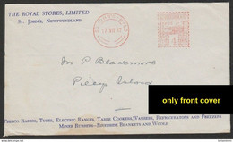 EMA ☆ VERY RARE ☆  AFS METER STAMP FREISTEMPEL ST. JOHN'S NEWFOUNDLAND FRONT COVER 1947 - Other & Unclassified