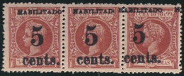 1899-496 CUBA US OCCUPATION 1899 PUERTO PRINCIPE 5c. S. 5ml FORGERY TRYP. PARA ESTUDIO. - Unused Stamps