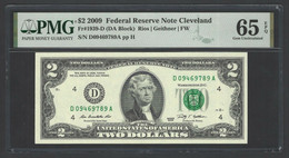 USA  United States Of America  2 $  2009 - Billets Des États-Unis (1928-1953)