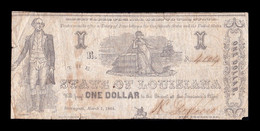 Estados Unidos United States 1 Dollar 1864 Pick S906 Civil War State Of Louisiana - Other & Unclassified