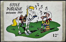 AUTOCOLLANT LUCKY LUKE - Quinzaine De L'école Publique 12F - 1991 - Stickers