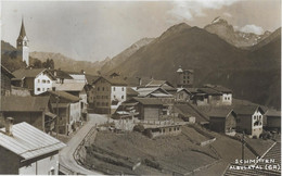 SCHMITTEN → Quartieransicht Bei Der Kirche, Kleines Dorf Im Albulatal Anno 1947 - Schmitten