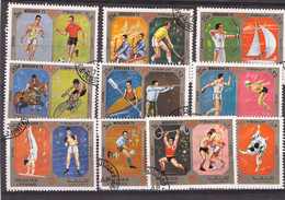 Lot De Timbres Thème Tous Les Sports - Gymnastique