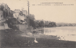 63 - PONT DU CHATEAU - PUY DE DOME - LES BORDS DE L'ALLIER ET LE PONT - VOIR SCANS - Pont Du Chateau