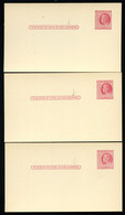 UX38 S54A 3 Postal Cards PLATE FLAWS INSCRIPTION Mint 1951 - 1941-60