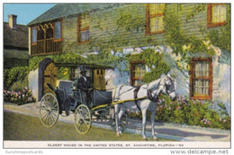 Florida St Augustine Horse And Buggy At Oldest House In The United States - St Augustine