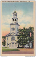 Vermont Bennington Old First Church 1949 Curteich - Bennington