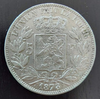 Belgium 1873 - 5 Fr. Zilver - Leopold II - Morin 160 - Pr - 5 Frank