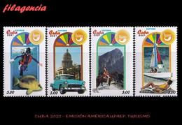 AMERICA. CUBA MINT. 2021 EMISIÓN AMÉRICA UPAEP. TURISMO - Nuovi