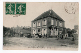 LONGUEIL STE MARIE * OISE * CAFE DE LA GARE * CHARRETTES * ATTELAGE CHEVAUX * Animation * - Longueil Annel