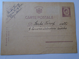 D189106   Romania Postal Stationery  Szabó József  Volt 9 Honvéd élelmezési Zászlós  WWII  Adressed To A Russian Lager - Sonstige & Ohne Zuordnung