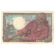 France, 20 Francs, Pêcheur, 1950, L.245, TTB, Fayette:13.17, KM:100d - 20 F 1942-1950 ''Pêcheur''