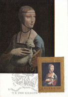 AD 20 Maximum Card Lady With The Ermine By Leonardo Da Vincii - Cartes Maximum