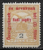 Hungary 1915. Scott #B36 (MH) Turul And Crown Of St. Stephen - Ungebraucht