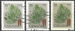 Canada 1979 - Mi 719 - YT 698 ( Eastern White Pine ) Three Shades Of Color - Variétés Et Curiosités