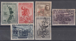 Russia USSR 1940 Mi#780-785 B Used - Oblitérés