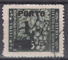 Istria Litorale Yugoslavia Occupation, Porto 1946 Sassone#14 Overprint I, Used - Yugoslavian Occ.: Istria