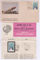 FDC + Stamped Information On SLV 3, Indian Space Research Organization, ISRO, Map, India 1981 - Asie