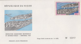 Enveloppe  NIGER   Exposition  Universelle   MONTREAL   1967 - 1967 – Montréal (Canada)