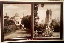 ENGLAND ELVASTON CASTLE  + CHURCH ANIME N1920 IP6824 RRR - Autres & Non Classés