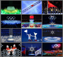 China 2022 Beijing 24th Winter Olympics/Olympic Games Opening Ceremony Postcards,set Of 12 - Winter 2022: Beijing