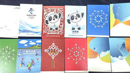 China 2022 Beijing 24th Winter Olympics/Olympic Games Pre-stamped Postcards, Set Of 12 - Winter 2022: Beijing