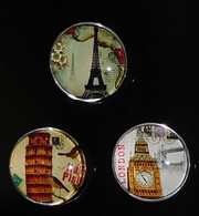 Lot 3 Magnets " Dômes D'Europe" - Tourisme