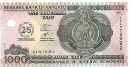 VANUATU  1000 VATU  Sign. Odo Tevi " SPECIAL 25 Ans D'indépendance"  XXV - Vanuatu