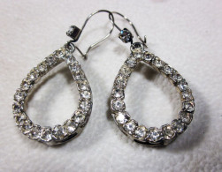 Orecchini Strass  Bigiotteria  Vintage H 2,5 Cm - Earrings