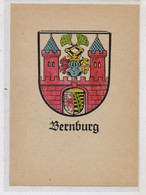 0-4350 BERNBURG, Stadtwappen, Keine AK-Einteilung - Bernburg (Saale)