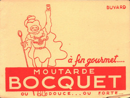 Buvard Moutarde Bocquet  Douce Ou Forte , Yvetot - Mostard