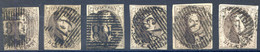 Belgique COB N°10 (x6) - Oblitérés - (F2036) - 1858-1862 Medaillen (9/12)