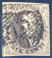 Belgique COB N°10 - Oblitérés - (F2069) - 1858-1862 Medaillen (9/12)
