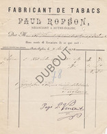 Autre-Église/Ramillies - Factuur - 1894 - Paul Ropson, Fabricant De Tabacs  (V985) - 1800 – 1899