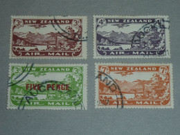 NEW ZEALAND AIR MAIL N°1/4 -1931 - NOUVELLE-ZELANDE POSTE AERIENNE N°1 AU N°4 (V) - Luftpost