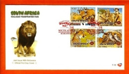 RSA, 2001, Mint F.D.C., MI 7-13,  Kgalagadi Park - Lettres & Documents