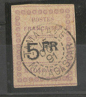 Madagascar - 5 Fr (1891 ) Beau Cachet N°13 - Used Stamps