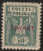 Pologne - Levant Polonais N° 7 MH Timbre De Pologne Surchargé (H11) - Levant (Turkije)