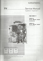 Grundig - Service Manual - Supplément 1 - CUC 2021 F - DAVIO 55 - XENTIA 55 - Televisione