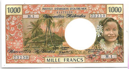 VANUATU NOUVELLES HEBRIDES 1000 FRANCS Emission De L' IEOM  Rare Série M1 NEUF - Vanuatu