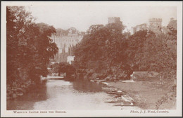 Warwick Castle From The Bridge, Warwickshire, C.1920 - JJ Ward Postcard - Warwick