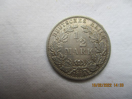 Germany 1/2 Reich Mark 1914 A - 50 Pfennig