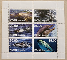 RUSSIE  Dauphins, Dauphin, Dolphin, Delfin . Feuillet 6 Valeurs Emis En 1996 (1)Neuf Sans Charniere. Mnh - Dolphins