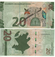 AZERBAIJAN   20  Manat  New Date 2021  "JUST ISSUED - Added NEW FEATURES"    PW41   UNC - Aserbaidschan