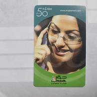 PALESTINE-(PA-G-0032)-Women In The Phone-(94)-(50units)-(1951852955862)-(1/1/2008)-used Card-1 Prepiad Free - Palestine