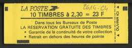 France - Frankreich Carnet 1990 Y&T N°CUC2614-C4 - Michel N°MH2751A*10 *** - 2,30f Marianne De Briat "Schweppes" - Modern : 1959-…