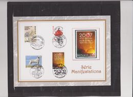 MONACO    2007  Encart  Y.T. N° 2591  2595  2598  2599  Oblitéré - Used Stamps